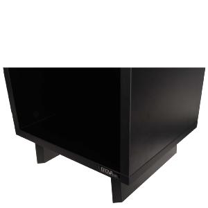 ENOVA VINYLE LOVER CUBE BL - Meuble Hifi noir