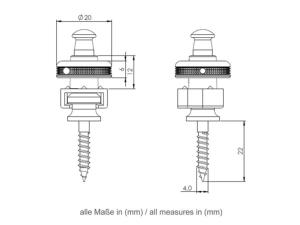 SCHALLER 14010501 - strap locks GOLD