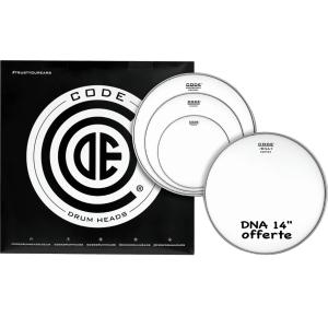 CODE DRUMHEADS PCO TPGENCTDF - Tom - Sablée Fusion 10" 12" 14" + 14" DNA