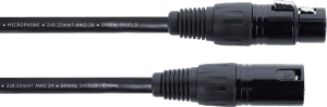 CORDIAL - Câble audio symétrique XLR - XLR mâle/XLR femelle - 1m