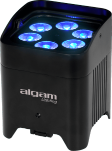 ALGAM LIGHTING LAP EVENTPAR612-HEX-IP - PAR sur batterie LED 6 X 12W RGBWA+UV