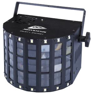 JB SYSTEMS PARTY DERBY - LED Derby 4x 3W led(RGBW) + 16x strobe + IR re