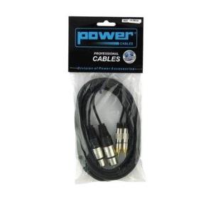 CAB 2068 - Câble 3m - XLR 3 PIN Femelle - RCA Mâle