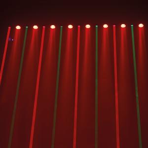 J.COLLINS CRAZY BAR RG - Barre 8 Lasers Rouge Vert + 8 Leds