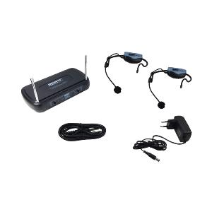 POWER ACOUSTICS - WM 7200 FITNESS DOUBLE MICROS UHF