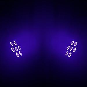 J.COLLYNS STAGEPAR 7x30W HEXA - Par Slim 7x30W RGBWA-UV 6-en-1