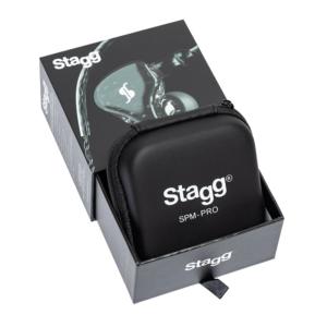 STAGG SPM-PRO BK - ECOUTEUR 3 TRANSDUCTEURS NOIR