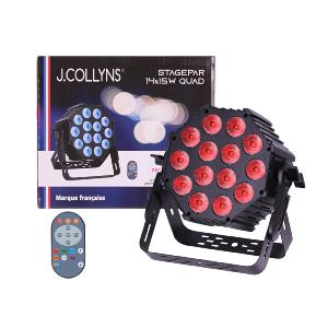 J.COLLYNS STAGEPAR 14x15W QUAD - Par Slim 14x15W RGBW 4-en-1