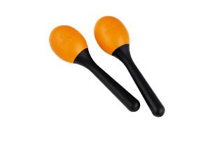 NINO PERCUSSION - MARACAS NINO PLASTIQUE OVALES ORANGE