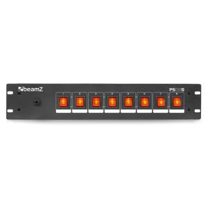 BeamZ PS08S - Dispatch rackable, 8 interrupteurs, schuko