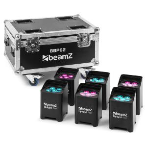 BEAMZ BBP62 - SET DE 6 PROJECTEURS (INTÉRIEUR/EXTÉRIEUR) DANS UN FLIGHTCASE