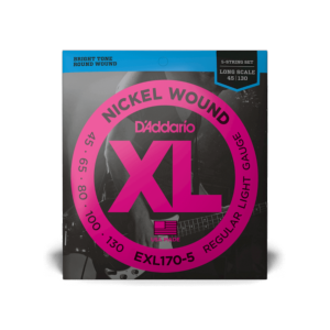 D'ADDARIO EXL170-5 - Nickel Wound 5-String Bass, Light, 45-130, Long Scale