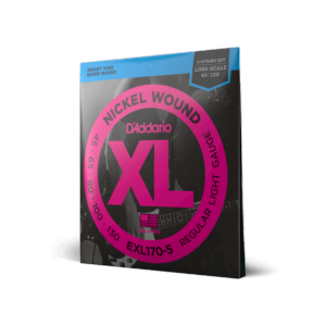 D'ADDARIO EXL170-5 - Nickel Wound 5-String Bass, Light, 45-130, Long Scale
