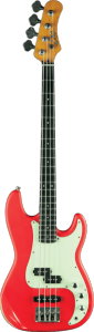 EKO GEE VPJ280V-RELIC-RED - Relic - 4 cordes Type PJ Relic - Fiesta Red