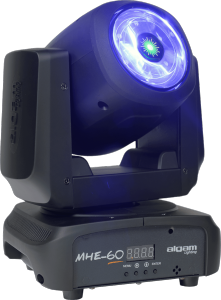 ALGAM LIGHTING LAL MHE60 - Lyre wash led 6 x 15w RGBW + laser vert 200mw