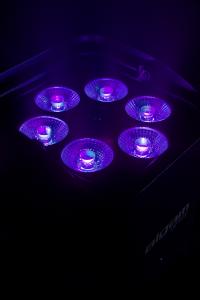 ALGAM LIGHTING LAP EVENTPAR612-HEX-IP - PAR sur batterie LED 6 X 12W RGBWA+UV