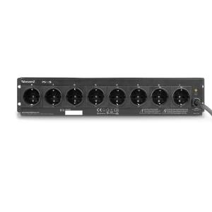 BeamZ PS08S - Dispatch rackable, 8 interrupteurs, schuko