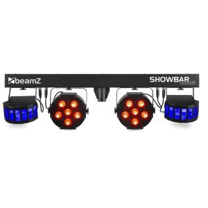 BeamZ SB02 - Jeu de lumière showbar 2x Derby et 2x Par - sur batterie