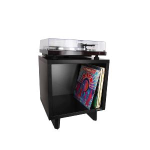 ENOVA VINYLE LOVER CUBE BL - Meuble Hifi noir