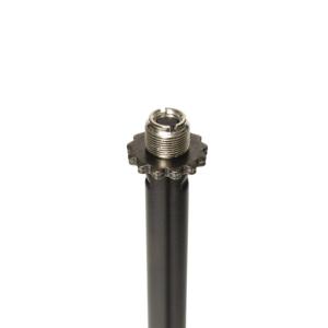 STAGG MIS-1120BK - Pied micro droit embase ronde noire
