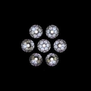 J.COLLINS ARDECO 7W2C - Projecteur Multi-Par Led Retro