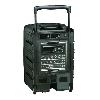  BE 9610 UHF PT ABS - Sono portable CD MP3+USB+DIVX+2 micros main UHF+BODY PACK